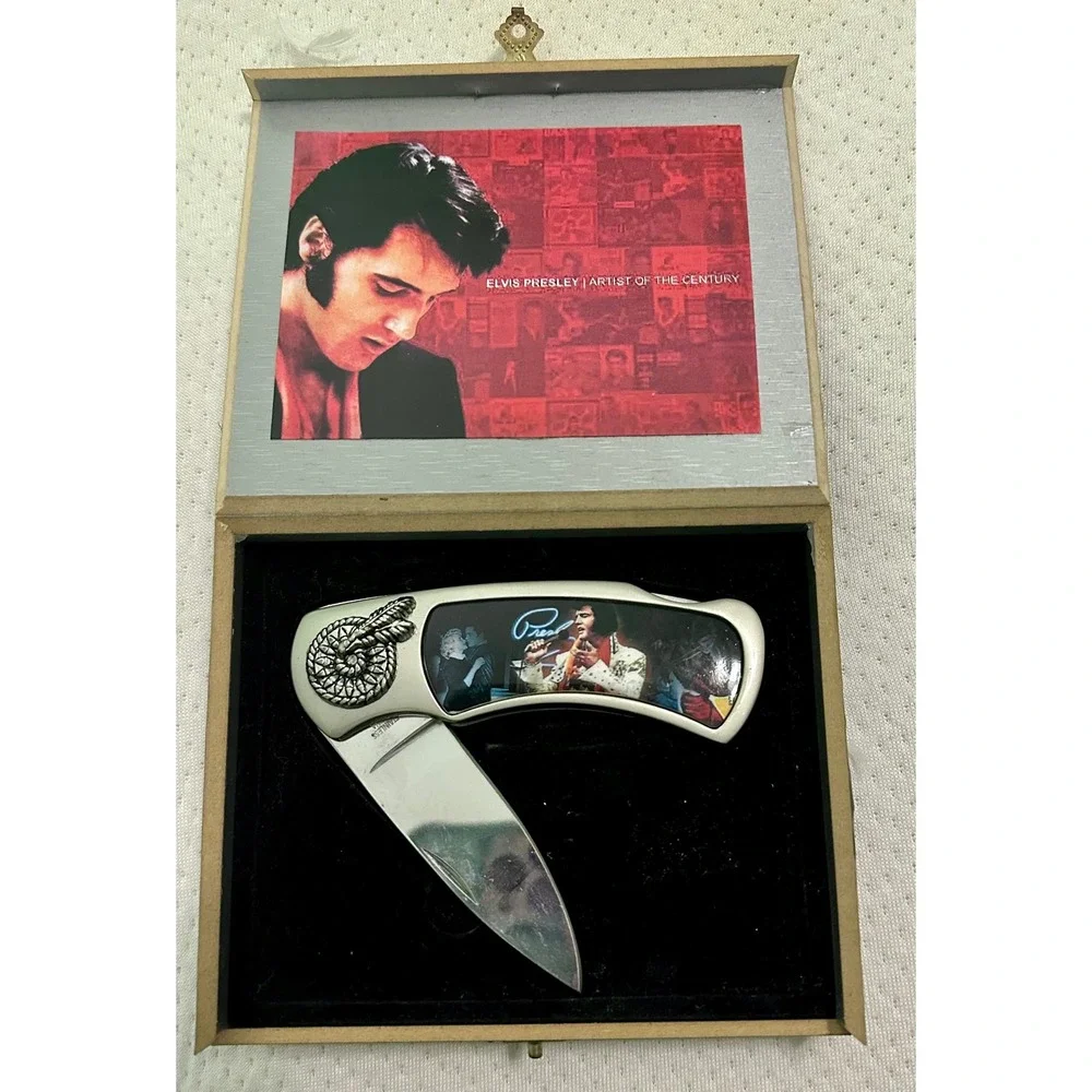 Elvis Presley Artist Century Collectible Knife With‎ Case Memorabilia